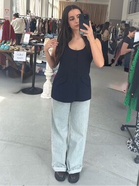 Favorite Daughter The Diana Vest in Navy